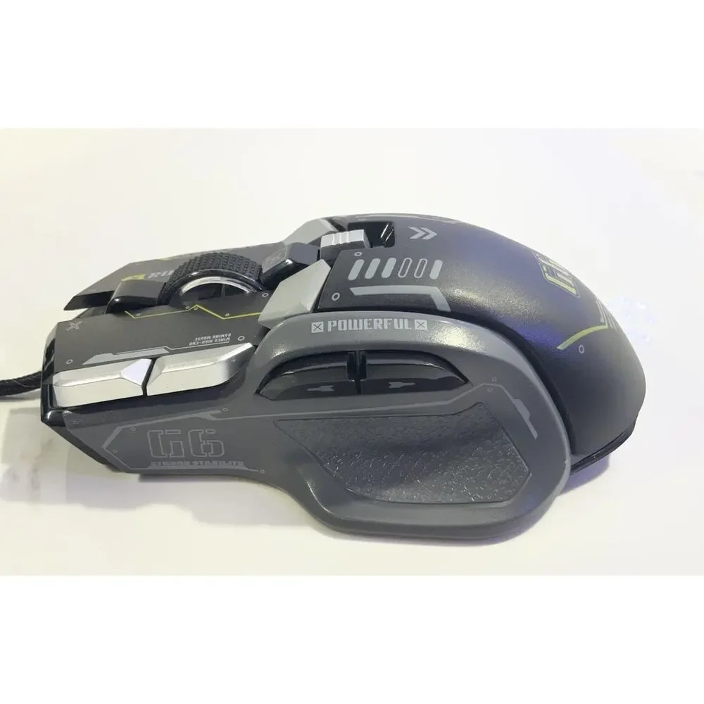 USB Wired Mouse Mecha Design, Black, RGB, Brand New up to 12800 DPI